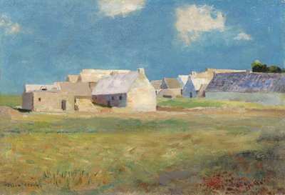 Pueblo Bretón, c.1890 de Odilon Redon